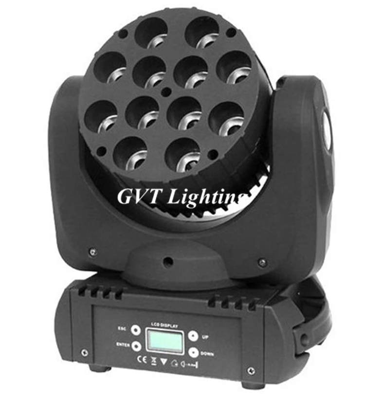 8 шт./лот 12x12 Вт RGBW Quad LEDs луч движущаяся головка DMX DJ свет светодиодный сценический
