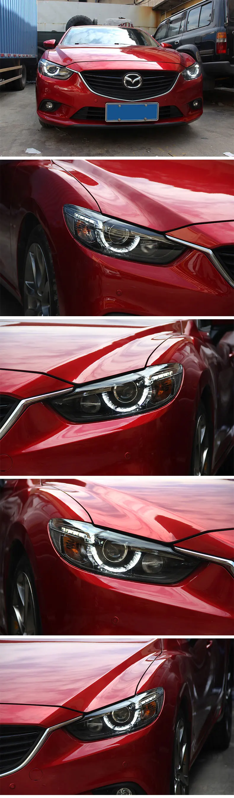 Автомобильный Стайлинг для Mazda Atenza Mazda6 фары светодиодный mazda 6 фары DRL Объектив Двойной Луч Ксеноновые аксессуары