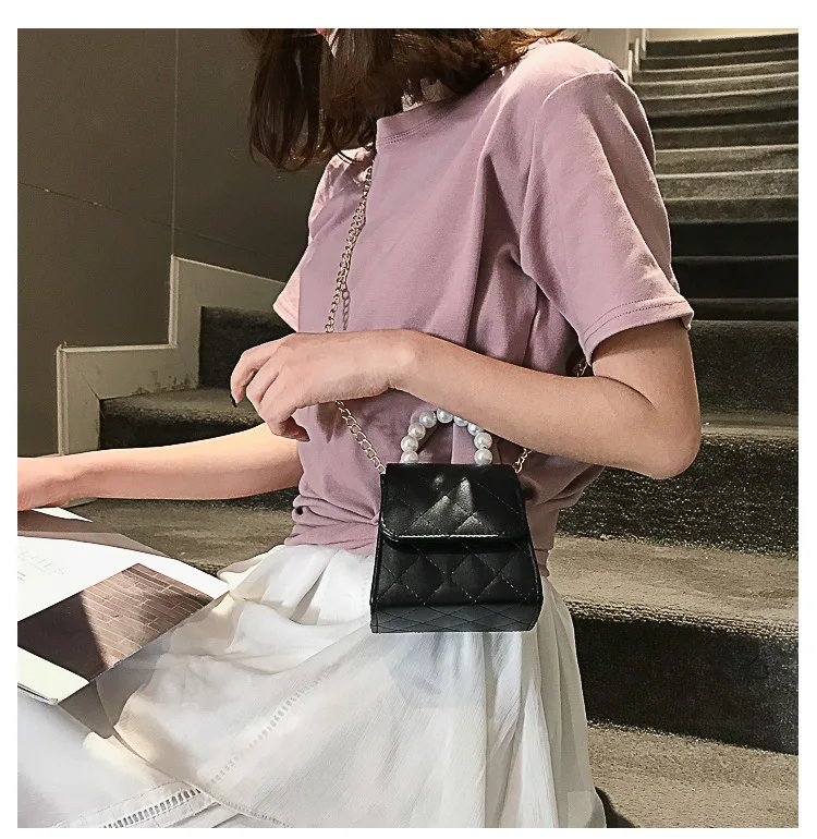 

Luxury Brand Designer Mini Flap Handbags Women messenger Bags Pearl Totes Bolsa Feminina Sac a Main Bolsos Mujer Shoulder Bag