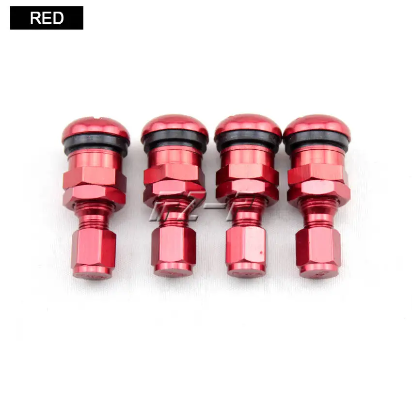 RED FZ-P Автомобильный Универсальный шток клапана для шин с колпачками на колесиках, диски красного, синего, золотого, серебряного, черного, серого цвета - Цвет: RED