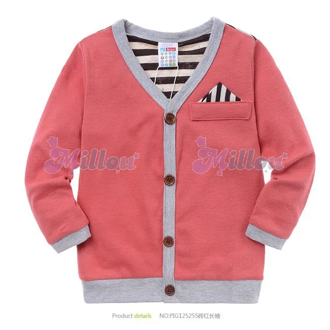 children's wear kids clothes Free shipping Bulk wholesale Autumn Cotton Fashion grid Boys and girls Sweater cardigan | Мать и ребенок