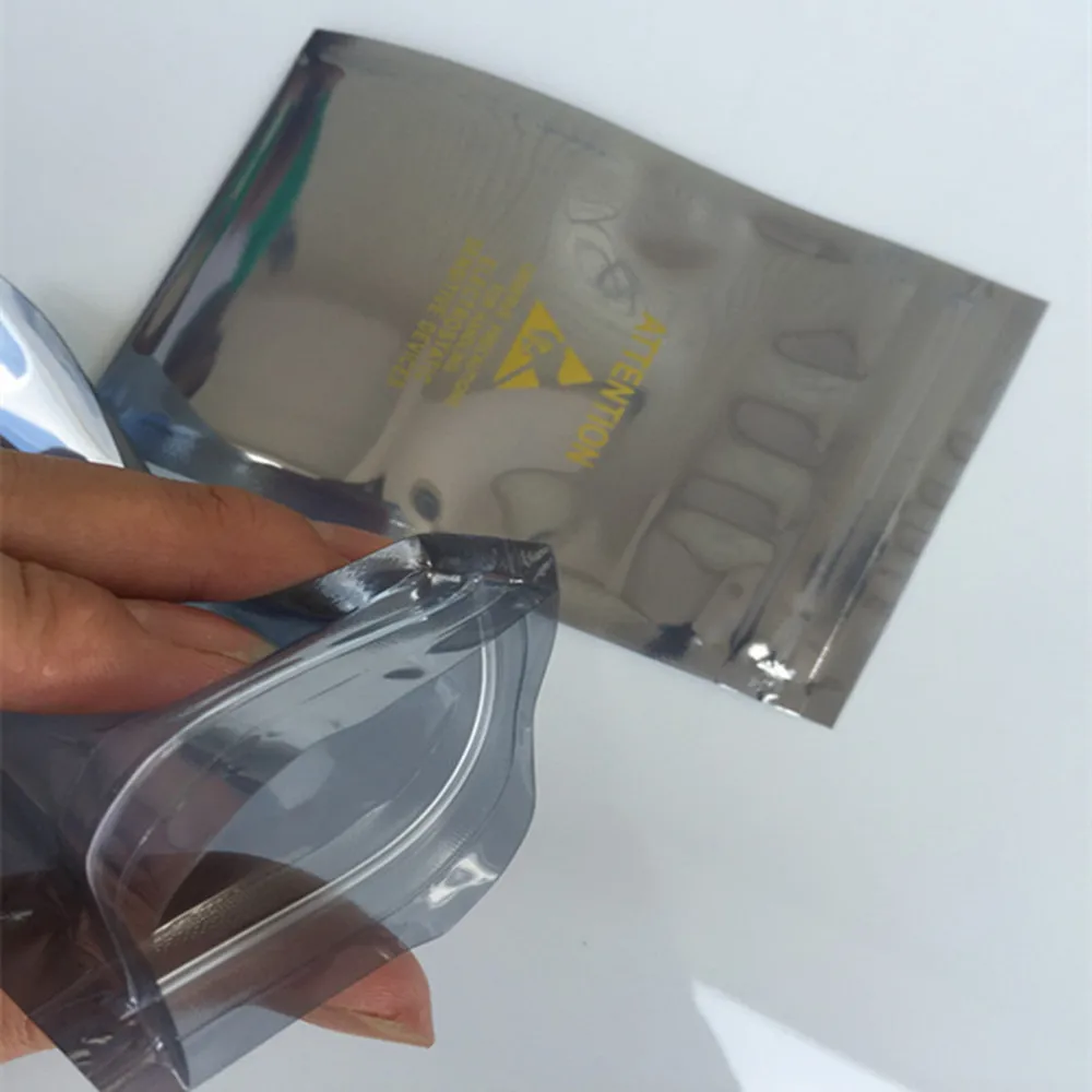 Антистатическая сумка на молнии 150 шт./лот с принтом антистатическое защитное