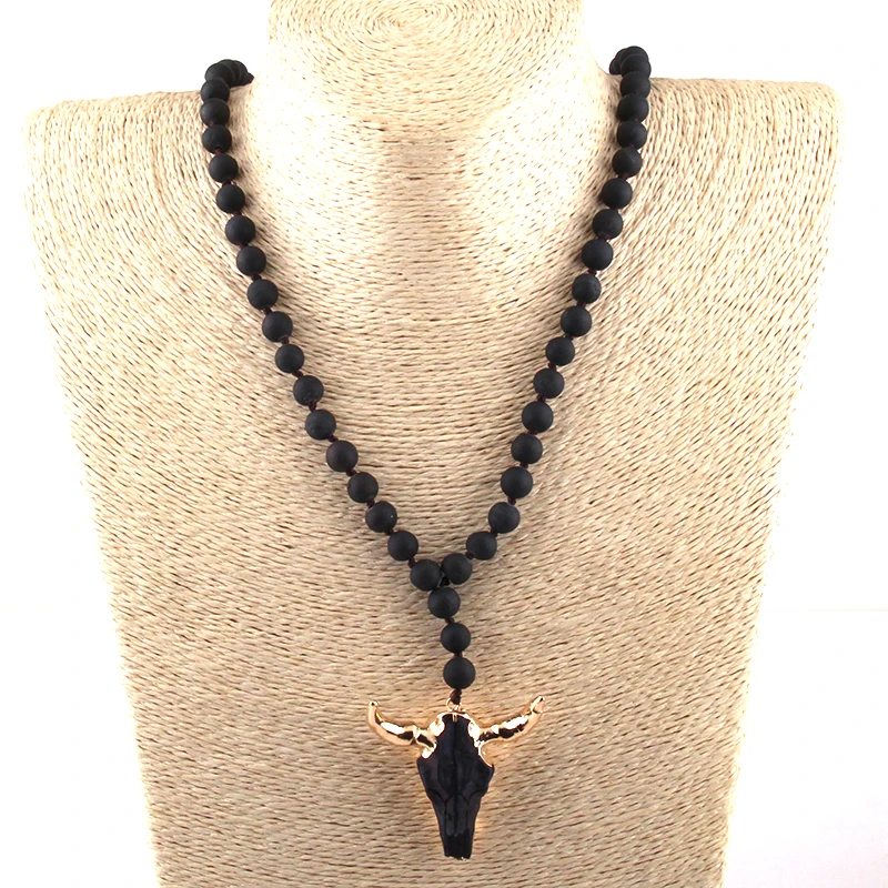 Женское длинное ожерелье с бусинами из друзы 3 цвета|fashion necklace|necklace fashionhorn pendant