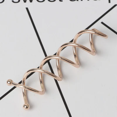 Rose Gold 5 шт., женские металлические заколки для волос, спиральные шпильки, заколки для волос, парикмахерские аксессуары, инструменты для укладки волос - Цвет: Rose Gold