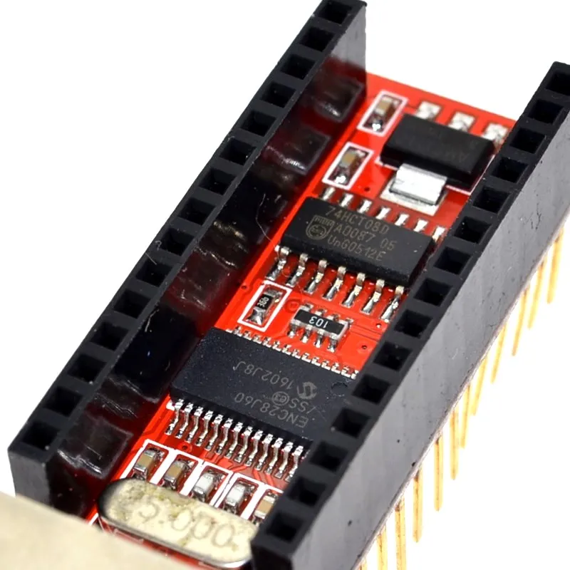 1 шт. ENC28J60 Ethernet щит V1.0 для arduino совместимый нано 3,0 RJ45 Модуль веб-сервера