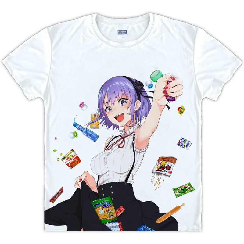 Японский аниме Dagashi Kashi Shidare Hotaru футболка с коротким рукавом унисекс для мужчин и