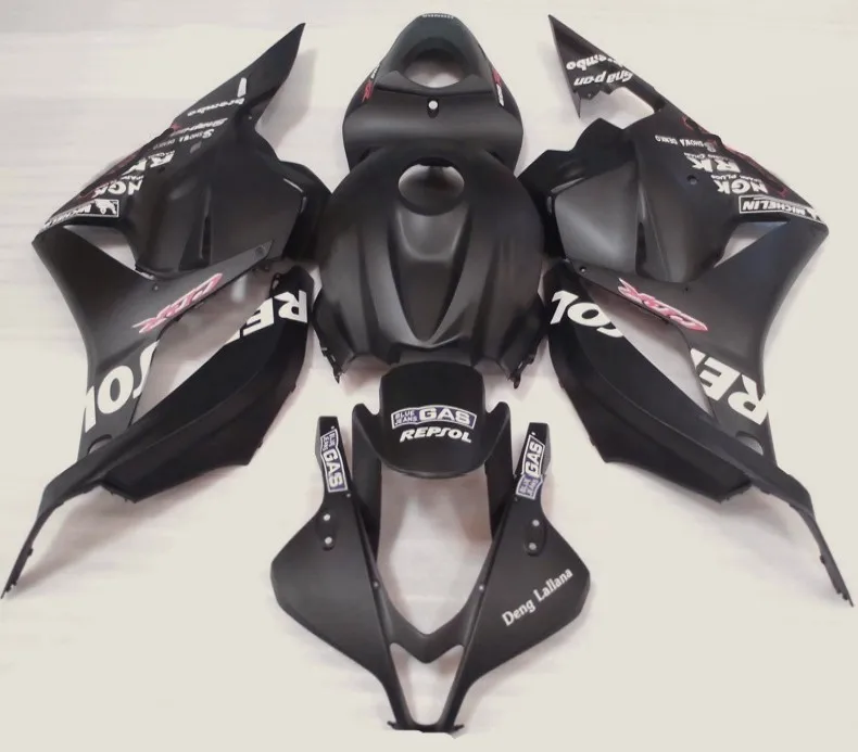 Nn-CBR600 RR 09-12 ABS Moto обтекатель комплект для Honda CBR600RR F5 2009-2012 Repsol черные мотоциклетные