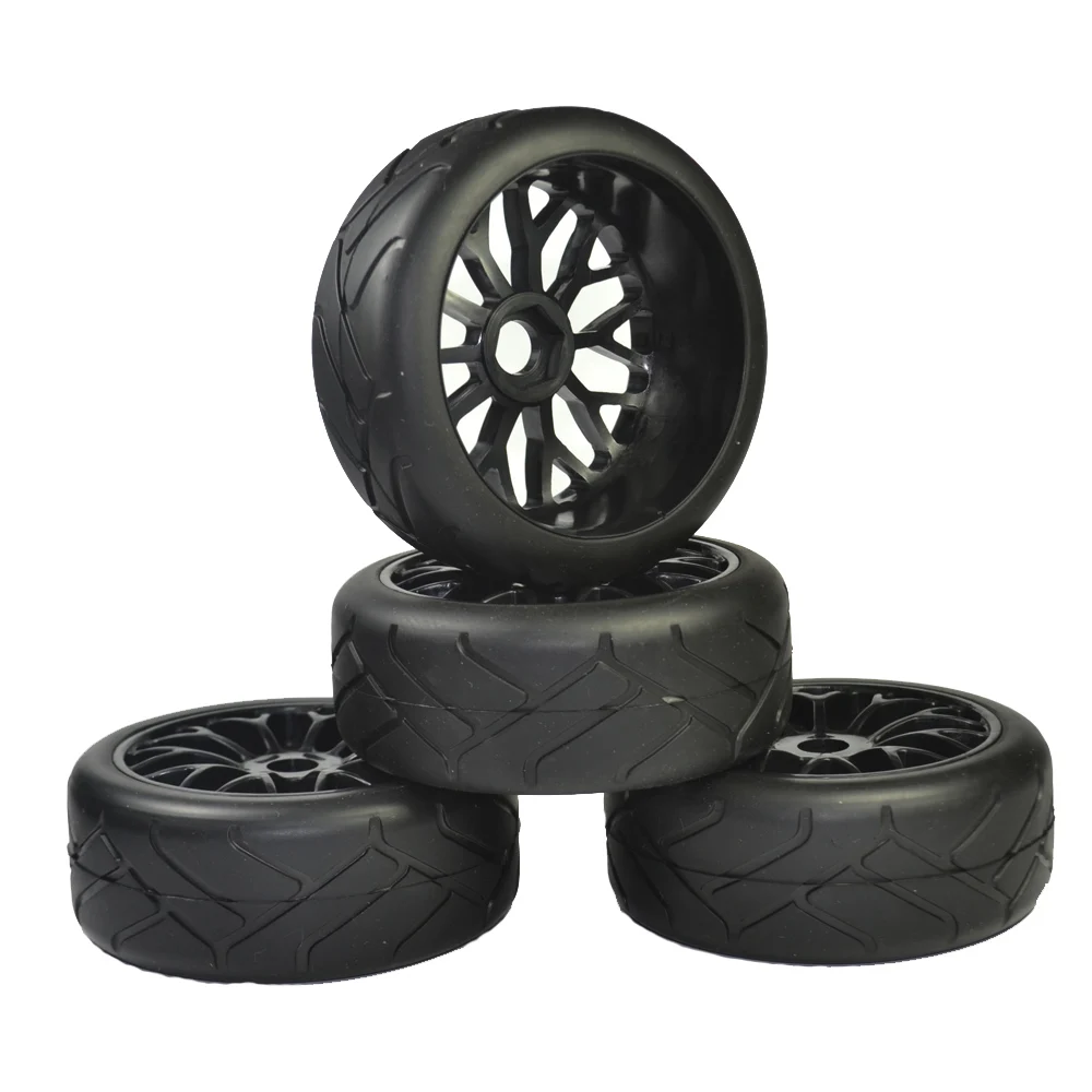 1/8 Багги (дорожные шины) 17 мм (для kyosho/hobao/HSP/HPI) 4 шт. шины|1/8 buggy tires|buggy 1/8tires |
