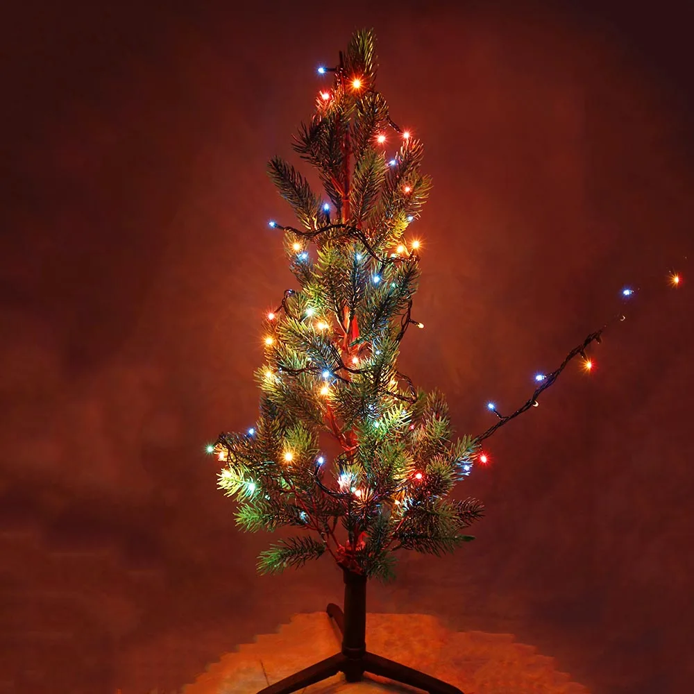 

Праздничные гирлянды разных цветов с контроллером, 4 м, 100 светодиодов, для вечерние, сада, дня рождения, рождественской елки