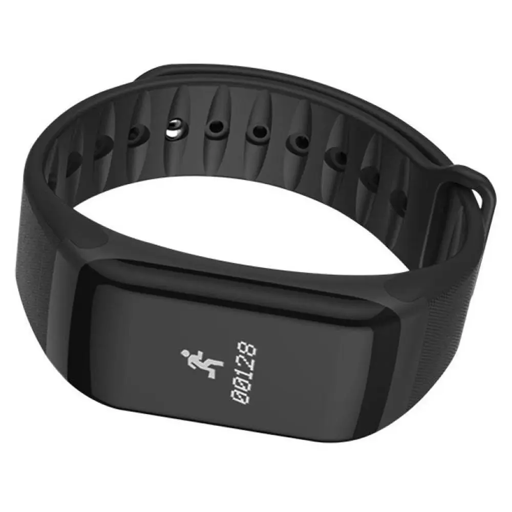 Black PC+TPU F1 Bluetooth 4.0 Smart Watch Sports Pedometer Heart Rate Monitor Call Reminders Blood Oxygen Fatigue Monitoring | Электроника