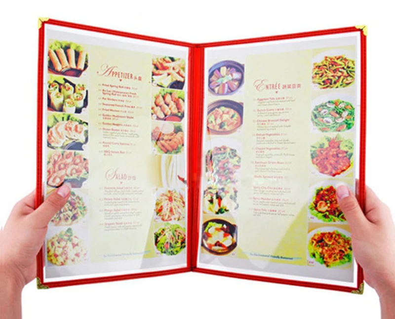 5/ПАК Ресторан рецепт меню покрывает ПВХ листы для защиты бумаги 2 Страница 4 вид (29