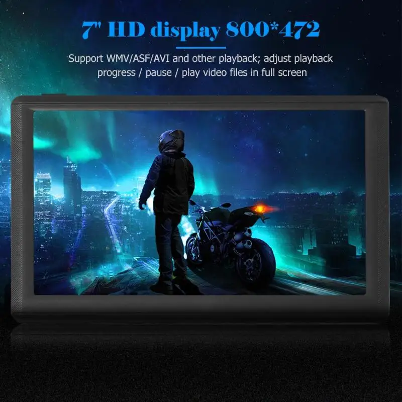 Портативный 7 дюймовый автомобильный GPS Navi 128MB + 8GB Автомобильный навигатор с