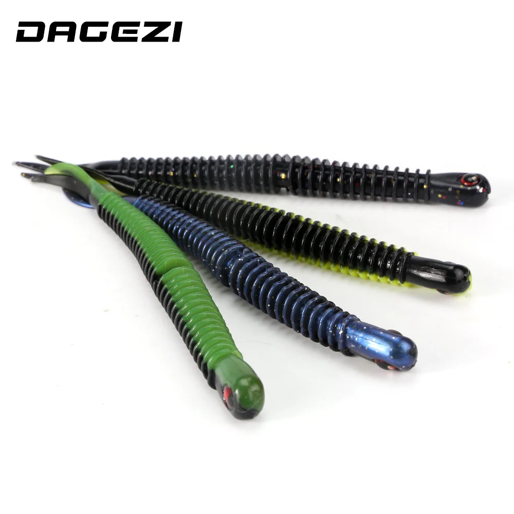 DAGEZI 8 шт./лот мягкие блесны для рыбалки (13 см)/5G с длинным шлейфом девочек приманки