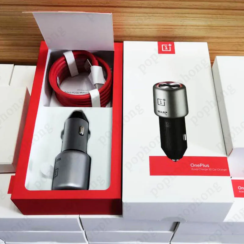 Оригинальное автомобильное зарядное устройство Oneplus Warp Charge 30 5 В = 6 А макс. для 7 Pro