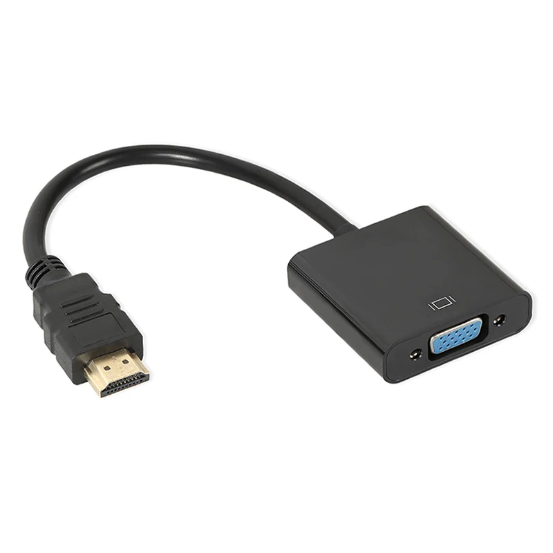 HDMI TO VGA Высокое качество мини HDMI к VGA адаптер Мужской к Famale конвертер адаптер 1080P цифро-аналоговый видео аудио для ПК ноутбук планшет - Цвет: HDMI TO VGA