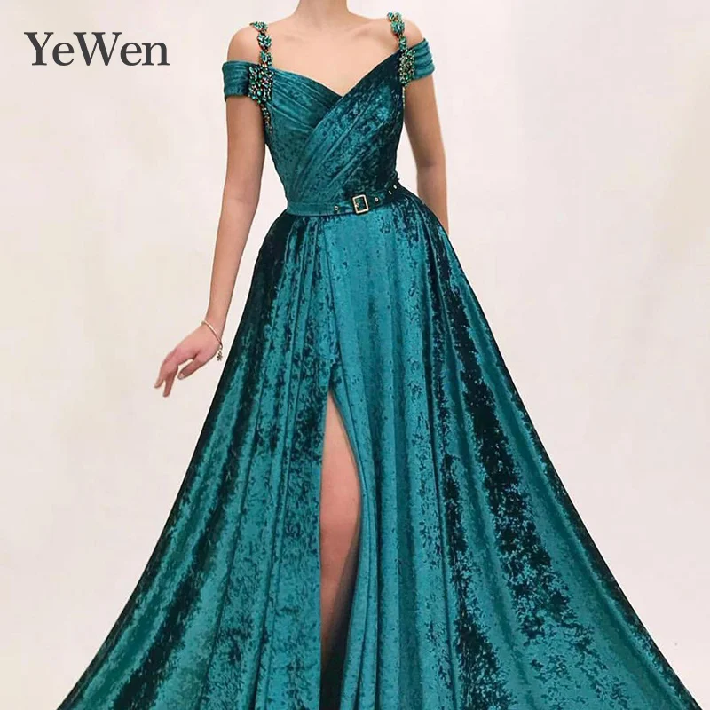Вечернее платье с v образным вырезом Вечерние платья коротким рукавом Vestidos De Noche