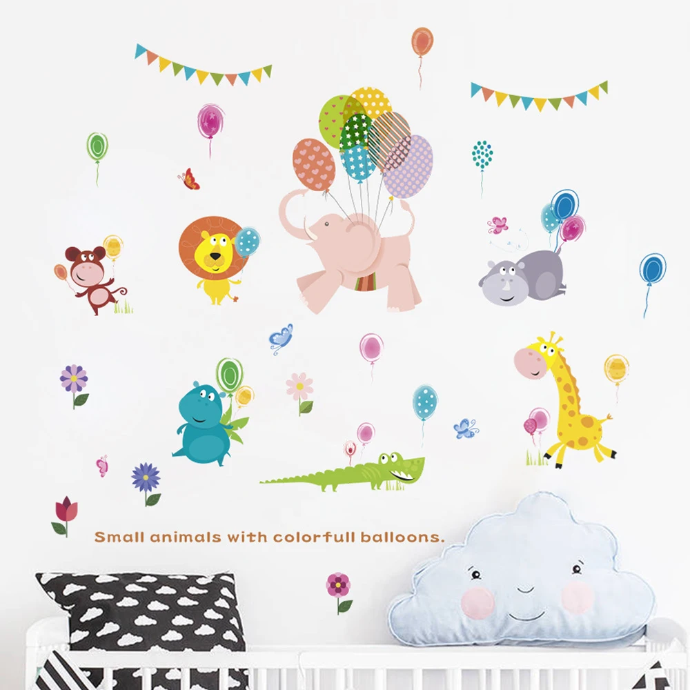 Детская Наклейка стикеры Дети Детские съемные животные милые декор для