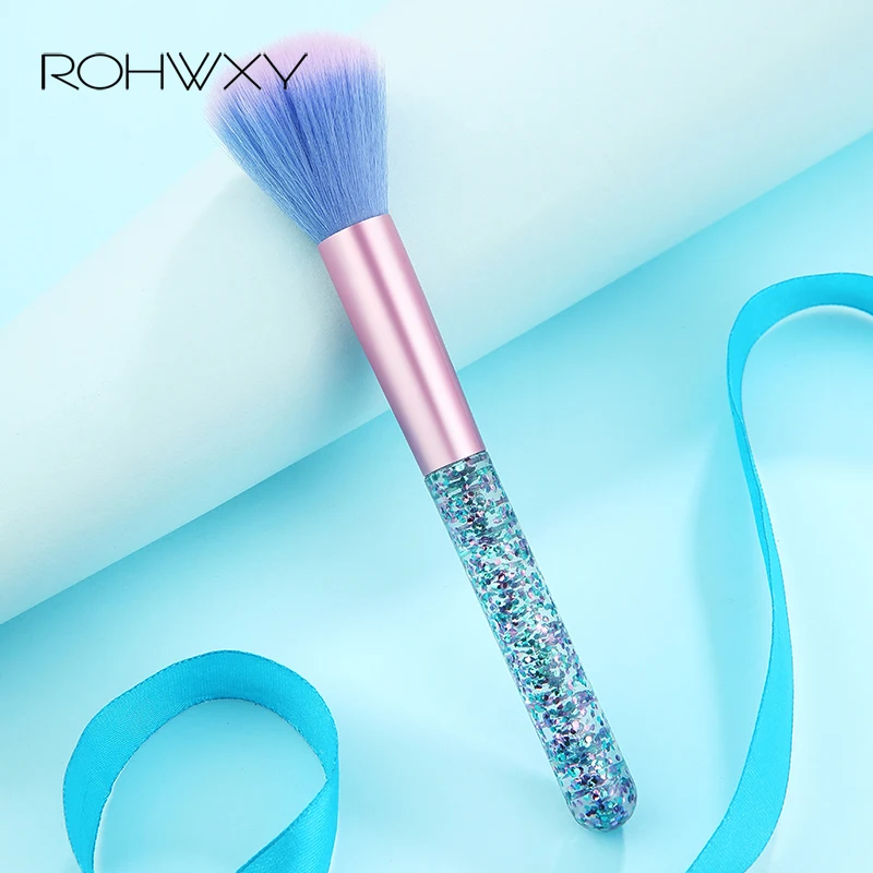 Мягкая Блестящая щетка для ногтей ROHWXY очищающая от пыли акриловое