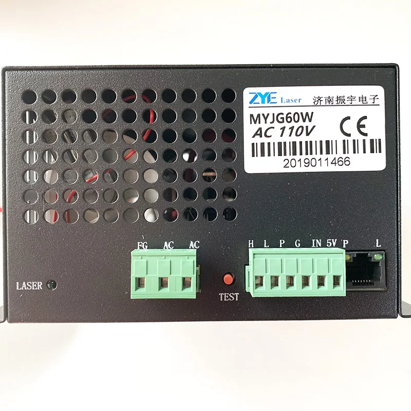 MYJG-60W 220 В/110 В 60 Вт CO2 лазерный источник питания PSU оборудование 4 DIY гравер гравировка резка лазерный резак машина