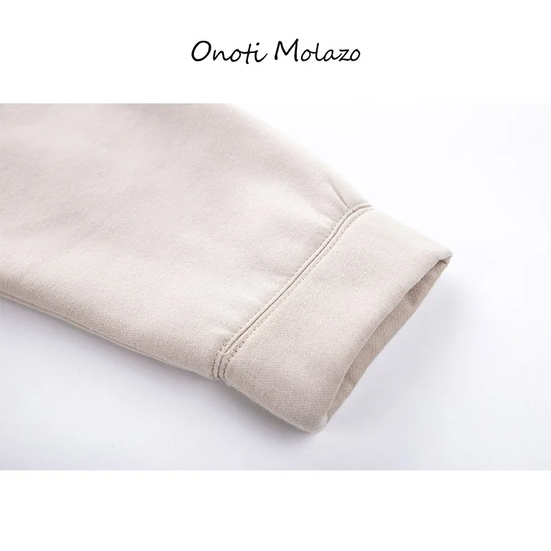 Onoti Molazo 2019 весенне-осенняя модная Женская толстовка с капюшоном пуловер из флиса
