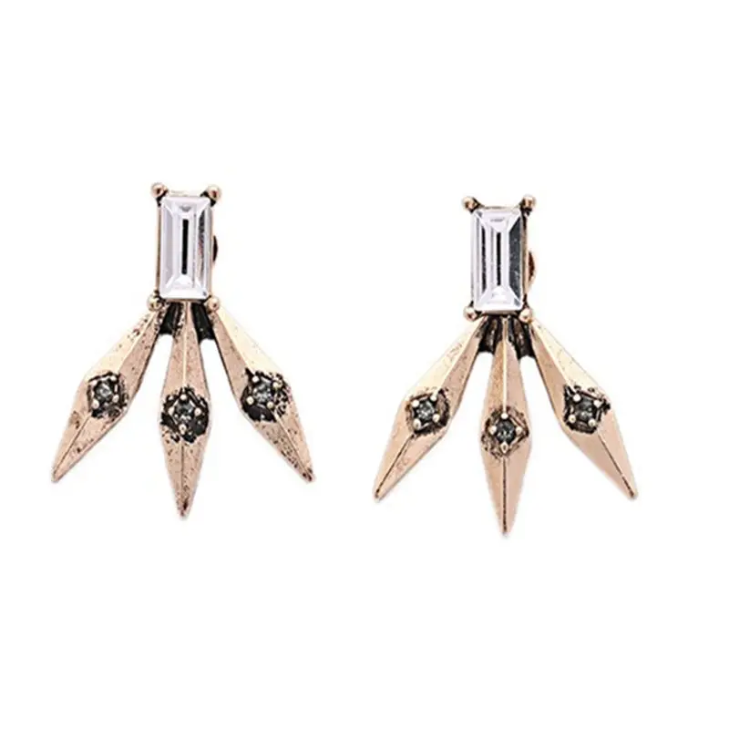 LUBOV Новое поступление ретро съемный сплав заклепки серьги панк стиль Модные женские серьги-гвоздики Подарочные ювелирные изделия аксессуары 2019