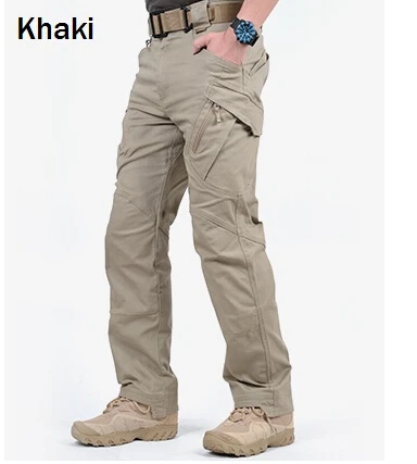 KHAKI TAD Archon IX9 военные свободные городские тактические брюки мужские весенние спортивные брюки карго армейские тренировочные уличные штаны XXXL - Цвет: KHAKI
