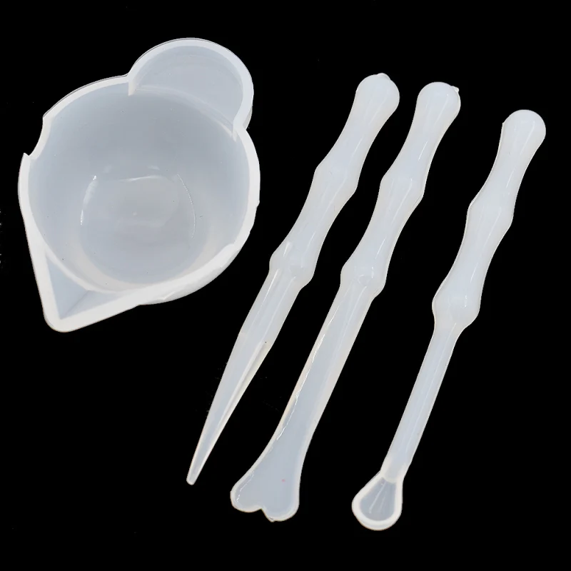 4 шт./лот смешивание цветов из уф смолы силиконовая чашка многоразовые чаши