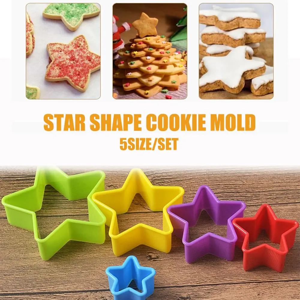 5 шт./компл. форма для печенья в форме звезды торт Бисквит Фондант Резак DIY кухни