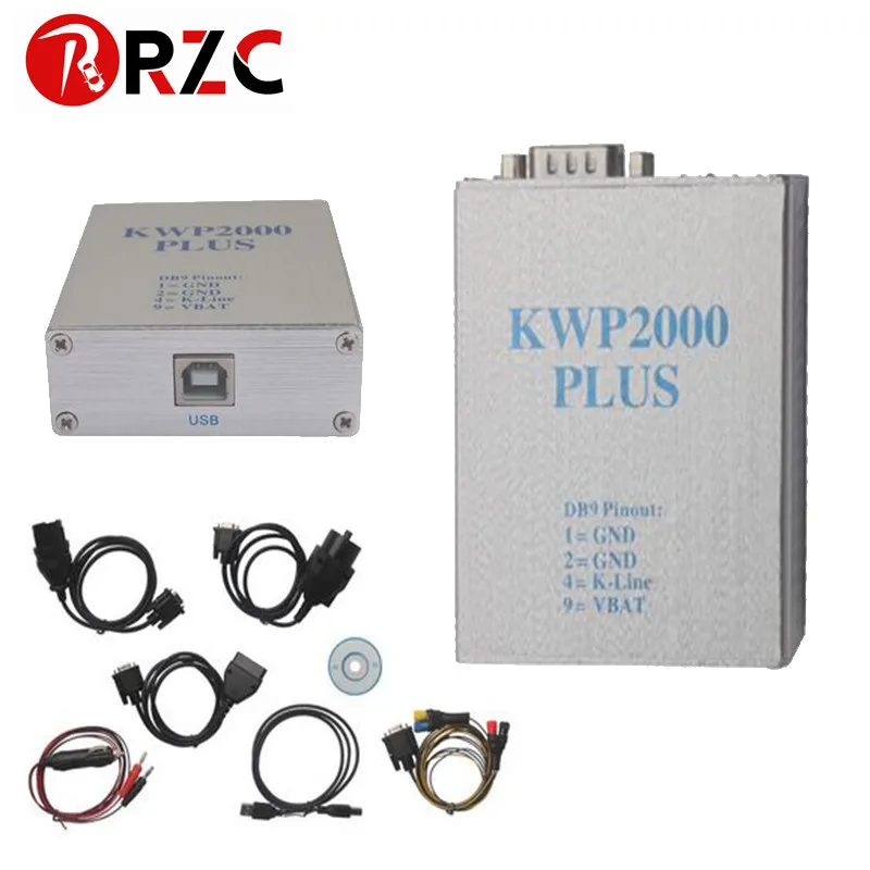 ZOLIZDA Бесплатная доставка KWP2000 Plus OBDII OBD2 ECU чип Тюнинг инструмент KWP 2000 плюс Flasher