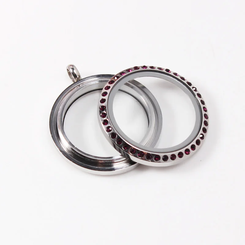 12 видов стилей 30 мм нержавеющая сталь винт плавающий медальон с Стразы памяти