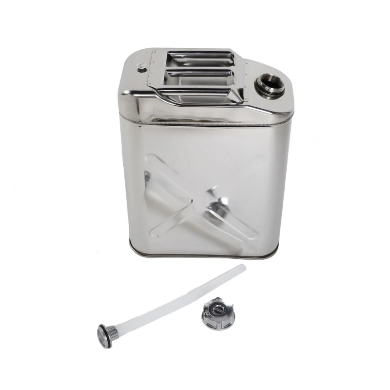5 галлонов 0 8 мм 20L Jerry Can 304 бензиновый газ может нержавеющая сталь топливная бак