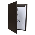 A4 Folder biurowy PU skórzany Folder na dokumenty Padfolio wielofunkcyjny Organizer notatnik organizator segregator 1448 brązowy