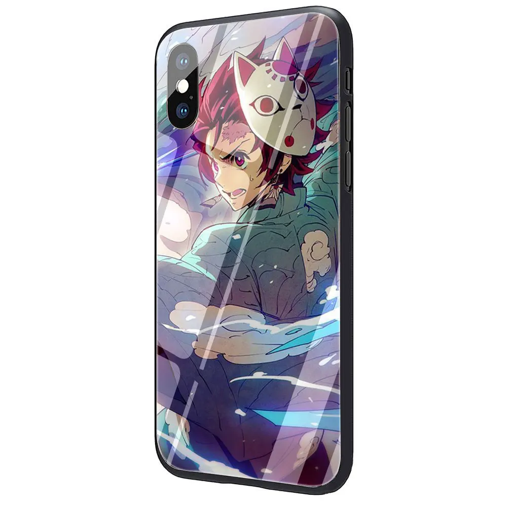 G7 Чехол для телефона из закаленного стекла Kimetsu no Yaiba, аниме, Demon Slayer для iPhone 11 Pro 6 6S Plus 7 8 Plus X XS XR XS Max - Цвет: G7