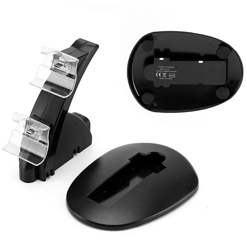 Светодиодный USB двойной игровой контроллер Зарядное устройство Док станция для