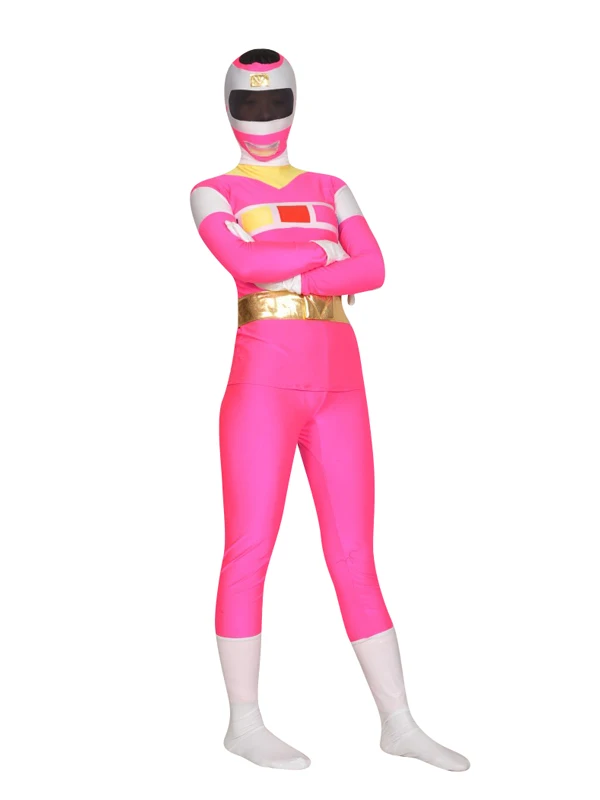 Костюм рейнджера Denji Sentai из спандекса косплей зентай на Хэллоуин