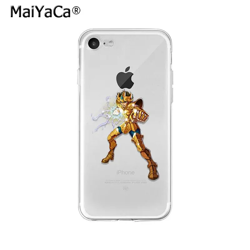 MaiYaCa Saint Seiya ТПУ Мягкие аксессуары для телефона чехол Apple iPhone 8 7 6 6S Plus X XS MAX 5 5S SE XR