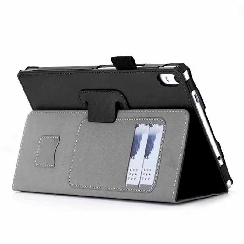 

Luxury Cover Case for Lenovo Tab 4 8 Plus TB-8704F TB-8704N TB-8704 8 inch Tablet with Card Slots Hand Strap + Free Gift