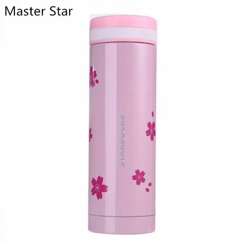 Master Star 300 мл емкость Kawaii Прекрасный Сакура нержавеющий вакуумный термос для