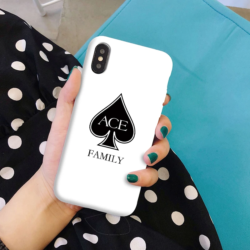 Ace family Мягкий силиконовый чехол ярких цветов для IPhone X XS XR Max 8 8 plus 7 7 plus 6s 6s Plus Лучший дизайн, чехол для телефона - Цвет: W-535