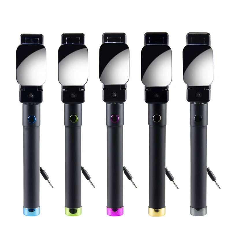 Hanmi Mini Fexible селфи палка проводной монопод Штатив встроенный затвор для iPhone samsung