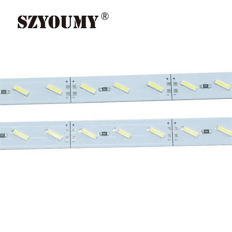 Светодиодная лента SZYOUMY SMD 7020 неводонепроницаемая жесткая 72 светодиода/м 12 в пост.
