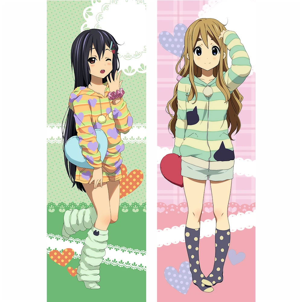 

MMF K-On! key roles Mio Akiyama & Azusa Nakano pillow cover anime Keion! body Pillowcase Dakimakura