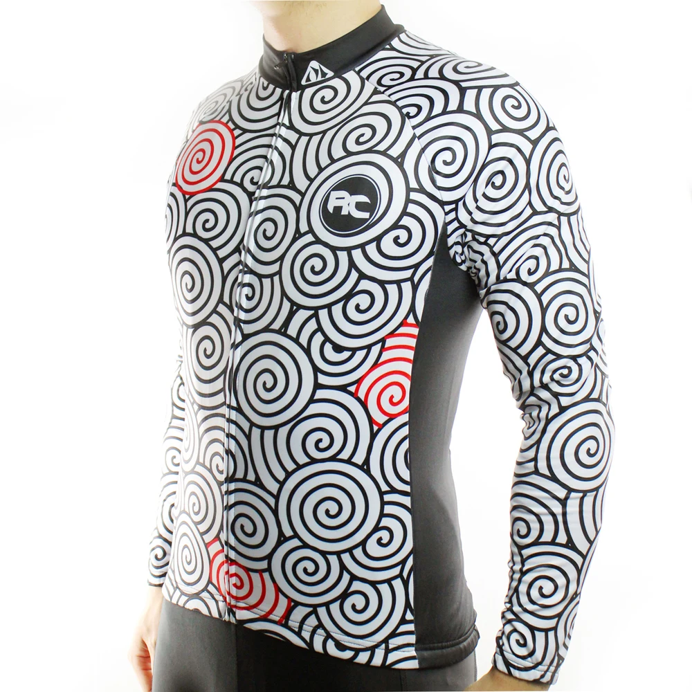 Велосипедная трикотажная зимняя длинная велосипедная термофлисовая одежда для