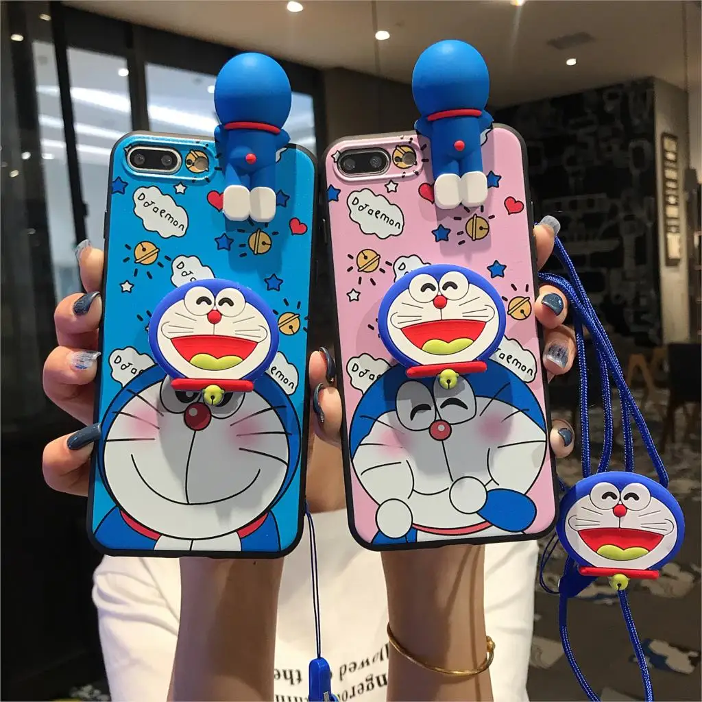 Чехол с объемным рисунком дораэмона для iphone XS Max задняя крышка телефона X XR 6 6S 7 7P 8