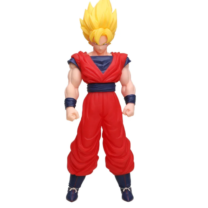 26-43 см большой супер-большой Saiyanman Сон Гоку ПВХ Фигурки фигурка Dragon Ball Z Gokou Коллекционная фигурка дракона - Цвет: yellow hair red clot