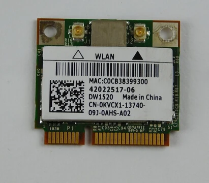 Беспроводная Wi-Fi карта для ноутбука Dell Vostro 3500 с винтом 0KVCX1 P/N: KVCX1 | Компьютеры и