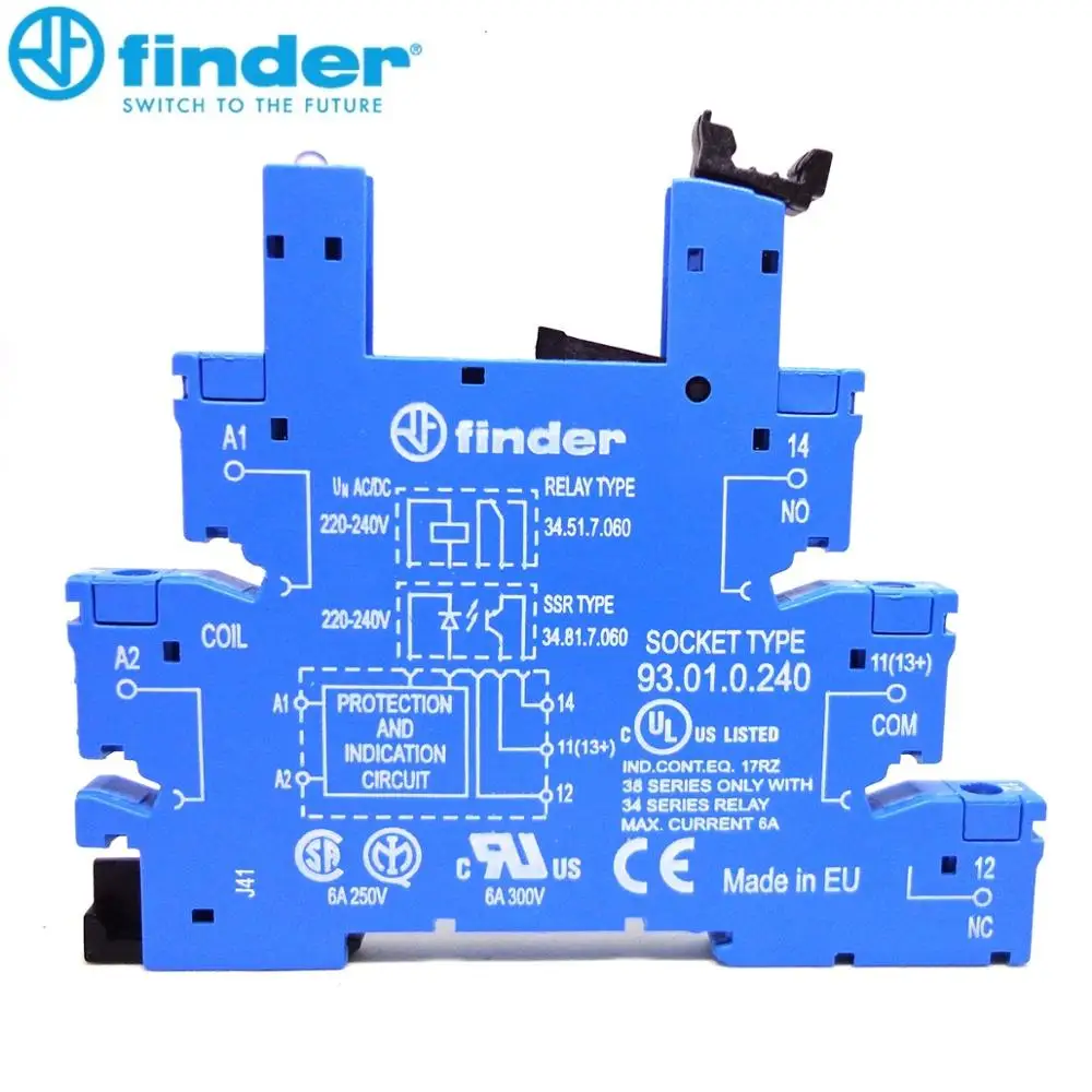 

finder relay 93.01.0.240 220-240V RELAY SOCKET Brand new and original