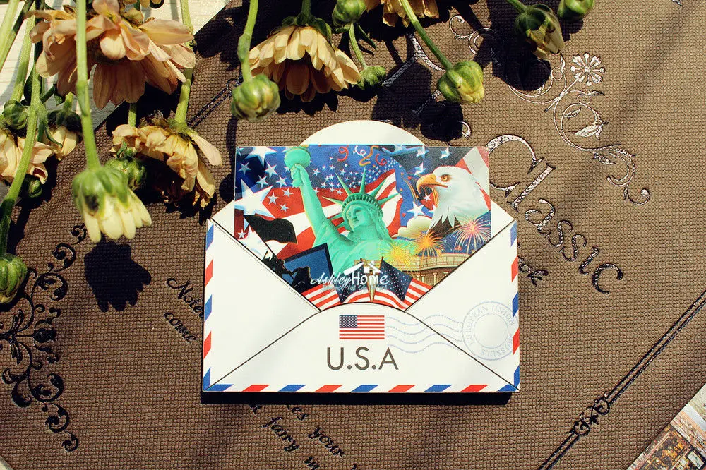 США туристический сувенир для путешествий 3D Деревянный магнит на холодильник