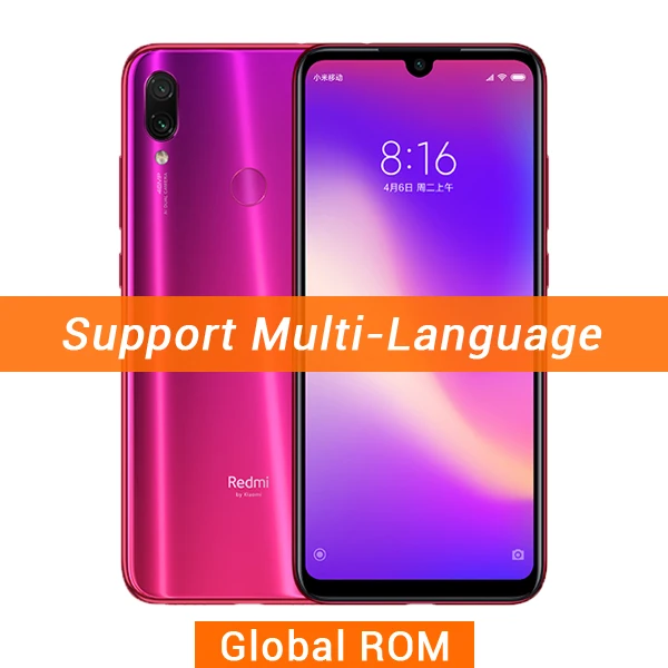 Global ROM Red Мобильный телефон Xiaomi Redmi Note 7 Pro с глобальной прошивкой, 6 ГБ ОЗУ, 128 Гб ПЗУ, Восьмиядерный процессор Snapdragon 675, 6,3 дюйма, 48 МП, две камеры, 4000 мАч - Цвет: Global ROM Red