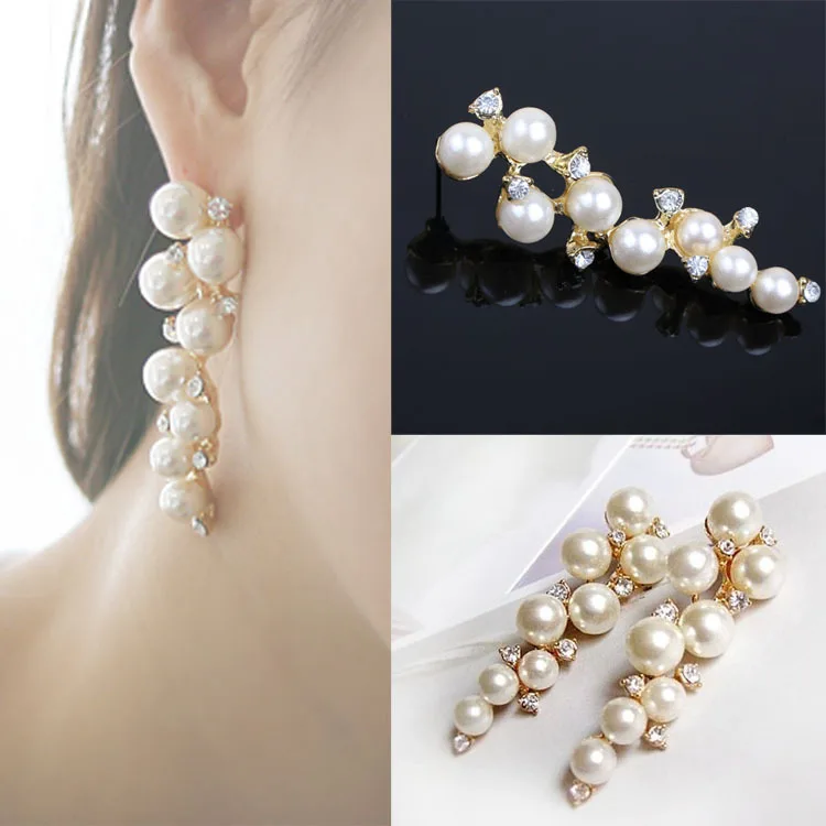 Женские серьги гвоздики с искусственным жемчугом|stud earrings|earring studs earringsearrings earring |